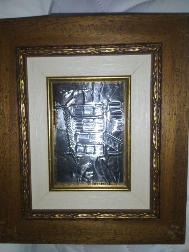 3 Quadros vintage de metal