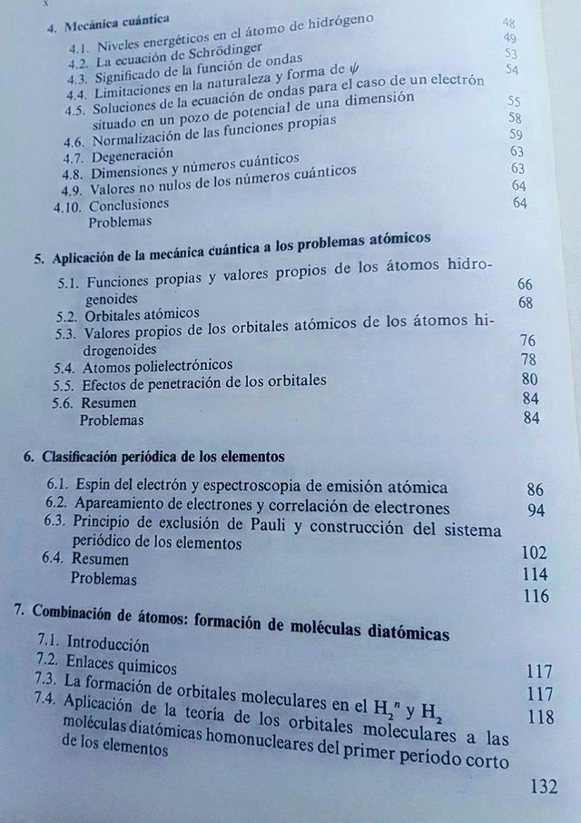 ESTRUCTURA ATÓMICA Y MOLECULAR
