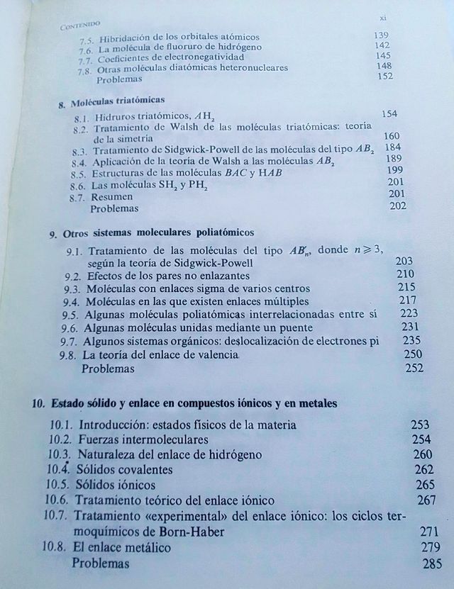 ESTRUCTURA ATÓMICA Y MOLECULAR