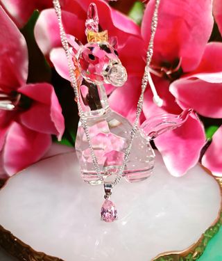 Collar plata 925 con circonita rosa