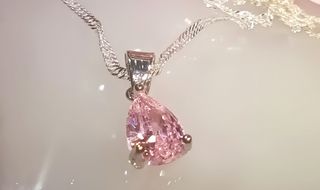 Collar plata 925 con circonita rosa