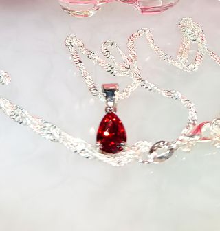 Collar plata 925 con circonita rosa