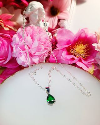 Collar plata 925 con circonita rosa