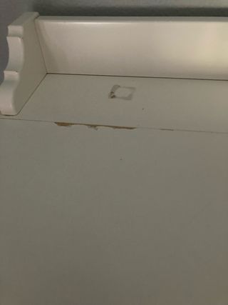 Mueble baño blanco con espejo