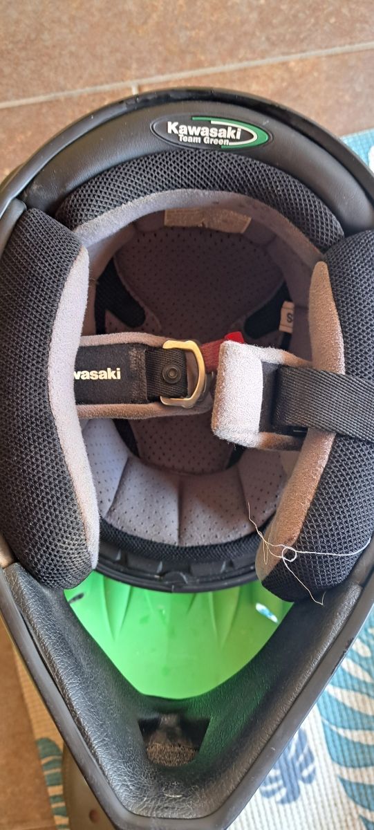 Capacete Kawasaki Motocross + Óculos Scott