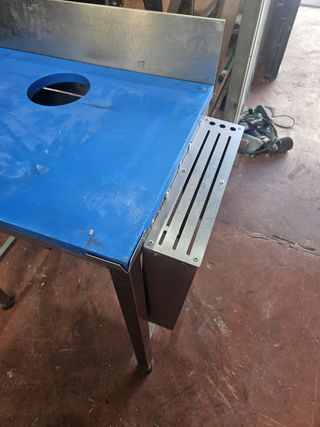 Mesa acero inoxidable, encimera