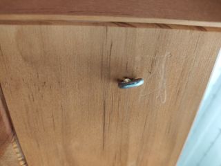 Cabecero cama madera blanco-marrón