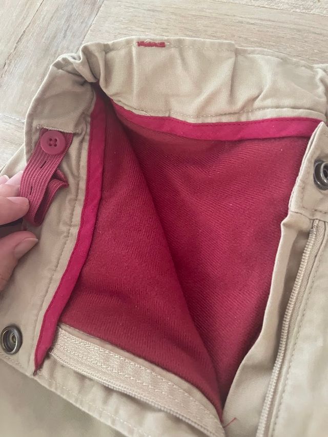 Pantaloni quechua con fodera in pile 10/12 anni