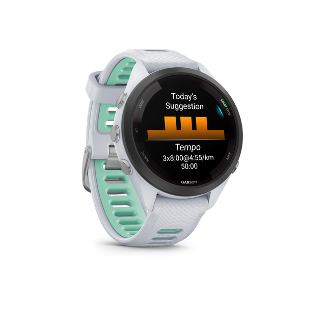Reloj GPS GARMIN FORERUNNER 265S - Blanco y Azul