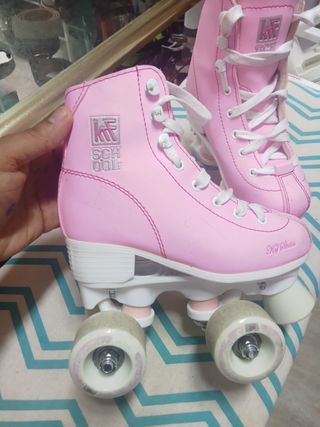 Patines en línea infantiles rosa