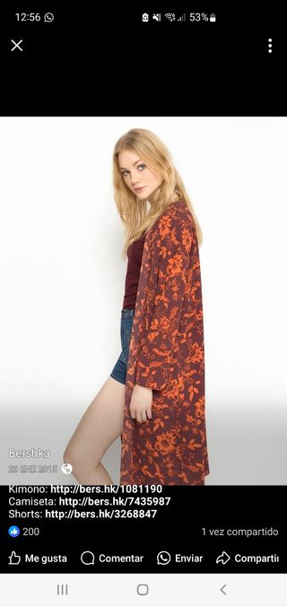 Kimono Bershka nuevo