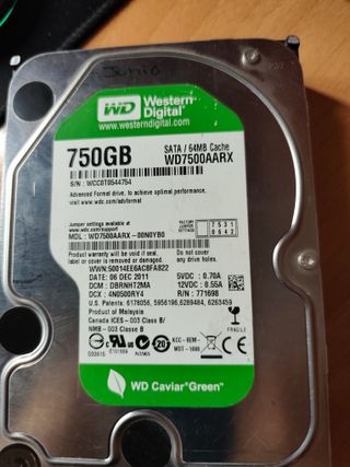 Disco Duro WD 750GB SATA