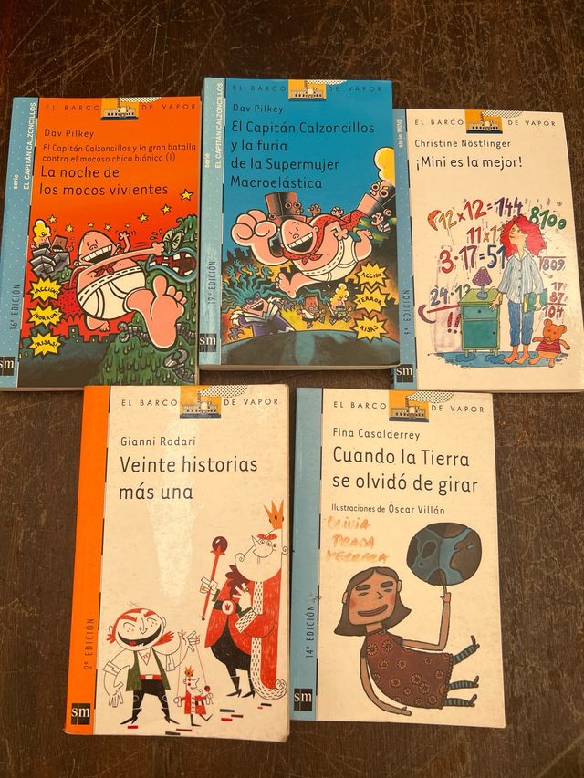Lote 5 libros infantiles – Barco de Vapor