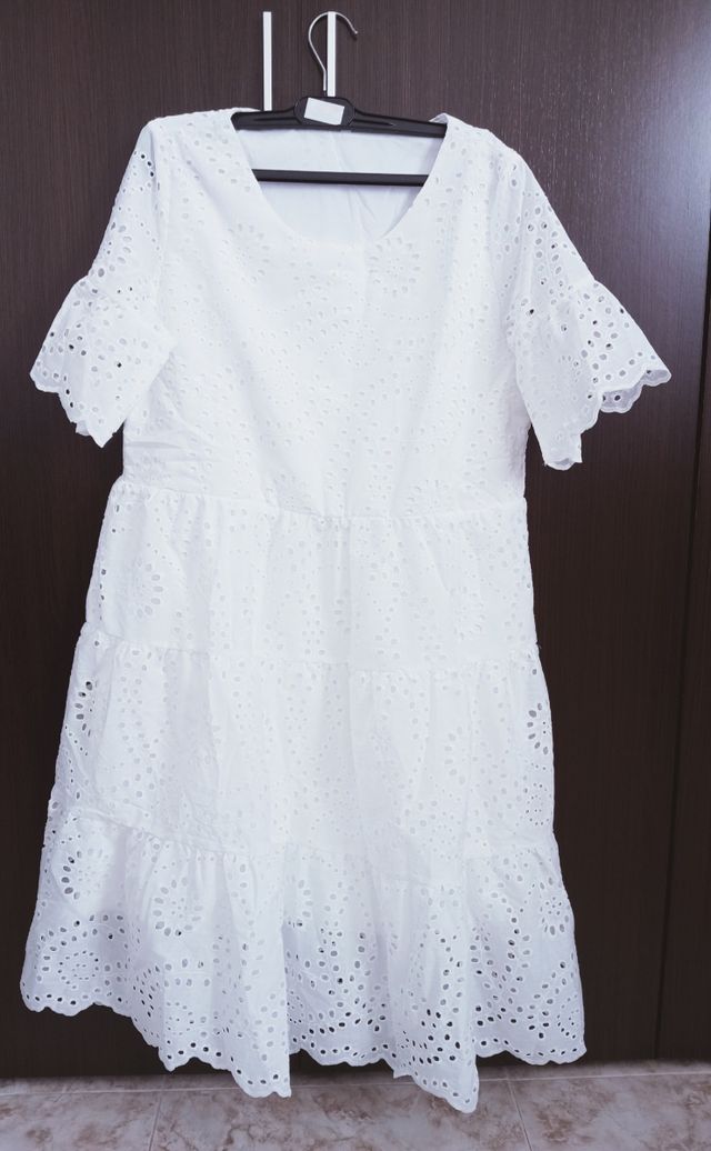 Vestido blanco bordado