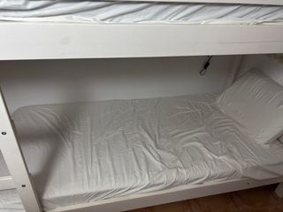 Letto a castello bianco 200x90cm