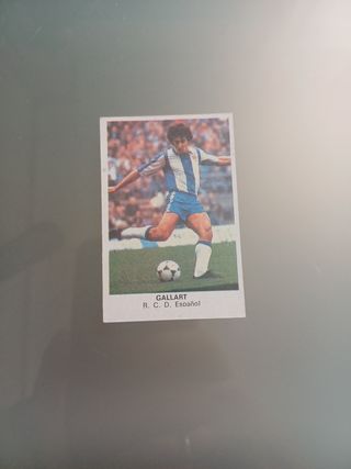 Cromo Versión Gallart RCD Español Cano 1984