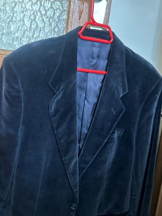 Chaqueta terciopelo azul marino