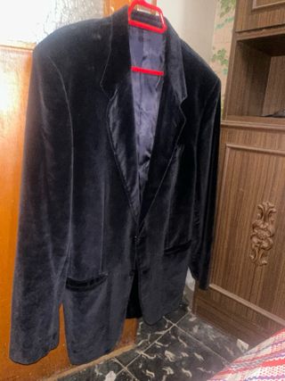 Chaqueta terciopelo azul marino
