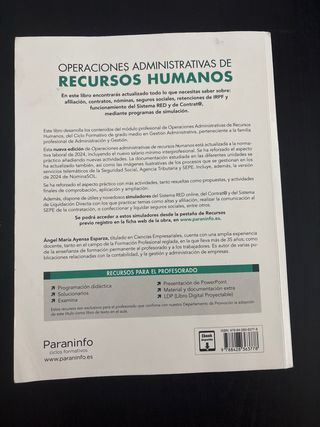 Operaciones administrativas de recursos humanos...