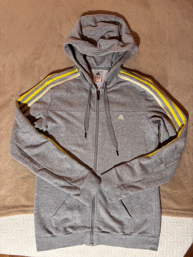 Chaqueta Adidas gris-amarilla