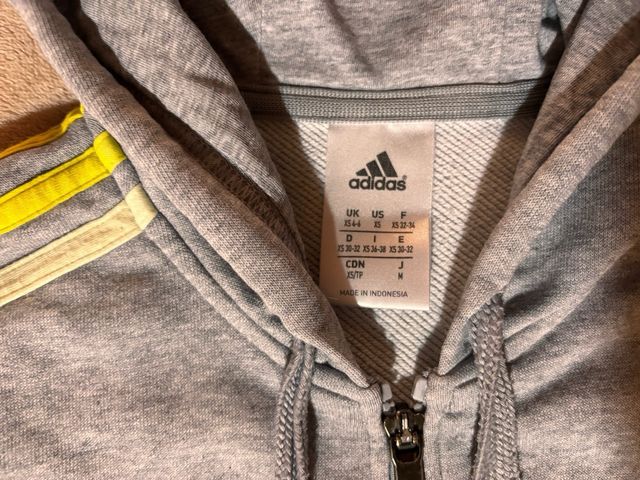 Chaqueta Adidas gris-amarilla