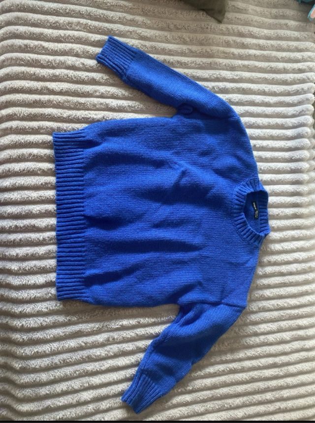 Jersey azul de punto