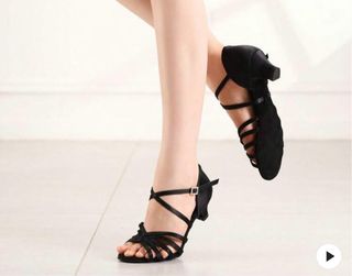 Zapatos baile salón negros, talla 38