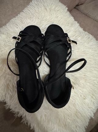 Zapatos baile salón negros, talla 38