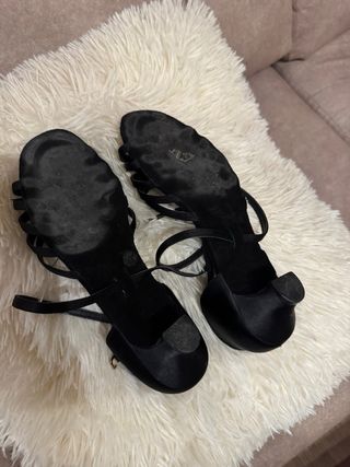 Zapatos baile salón negros, talla 38