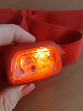 Linterna frontal Decathlon roja