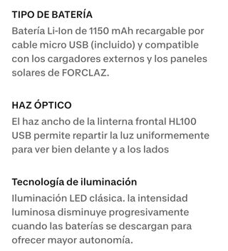 Linterna frontal Decathlon roja