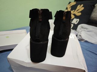 Sandalias de plataforma negras talla 40