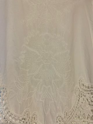 Blusa blanca boho - Talla única