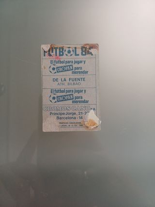 Cromo versión De la Fuente - Ath. Bilbao - Cano 84