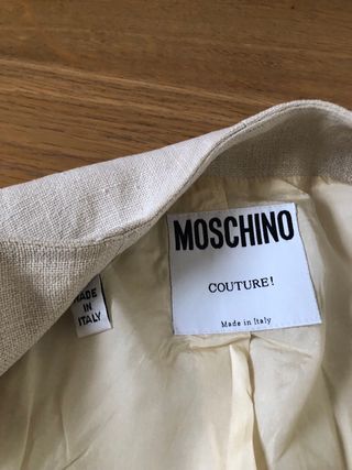 Giacca senza maniche donna Moschino Couture beige