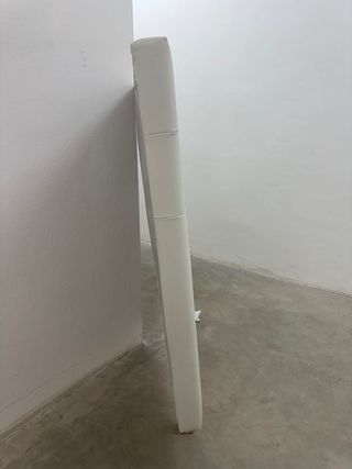 Cabecero cama blanco - Piel sintética