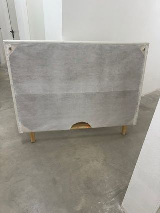 Cabecero cama blanco - Piel sintética