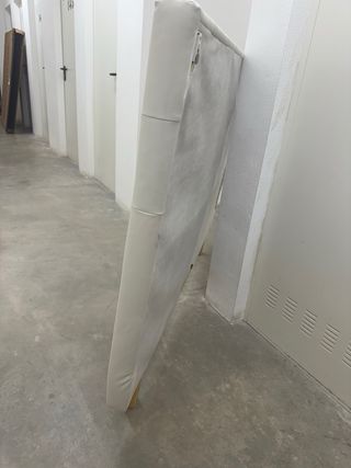 Cabecero cama blanco - Piel sintética