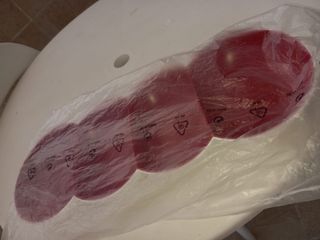 Vassoio Tupperware 3 scomparti rosso