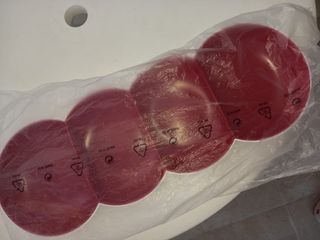 Vassoio Tupperware 3 scomparti rosso