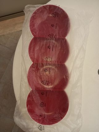 Vassoio Tupperware 3 scomparti rosso
