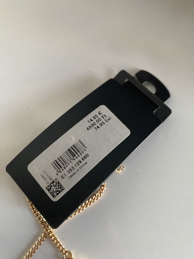 Collar BIJOU BRIGITTE dorado y rojo