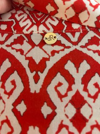 Blusa Dandara roja estampada t S