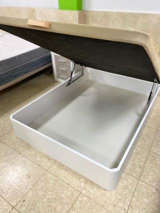 CANAPE PARA COLCHON DE 135X190 NUEVO COLOR BLANCO