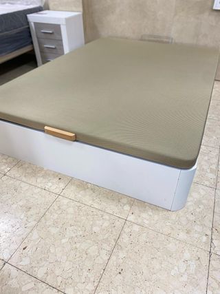 CANAPE PARA COLCHON DE 135X190 NUEVO COLOR BLANCO