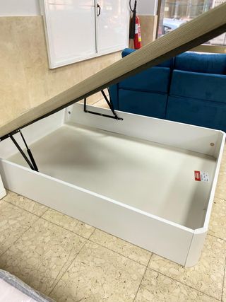 CANAPE PARA COLCHON DE 135X190 NUEVO COLOR BLANCO