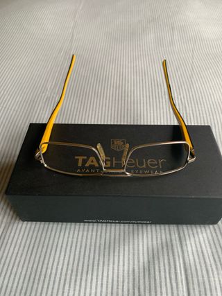 Gafas Tag Heuer - montura plata/negra/amarilla