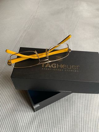 Gafas Tag Heuer - montura plata/negra/amarilla