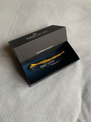 Gafas Tag Heuer - montura plata/negra/amarilla