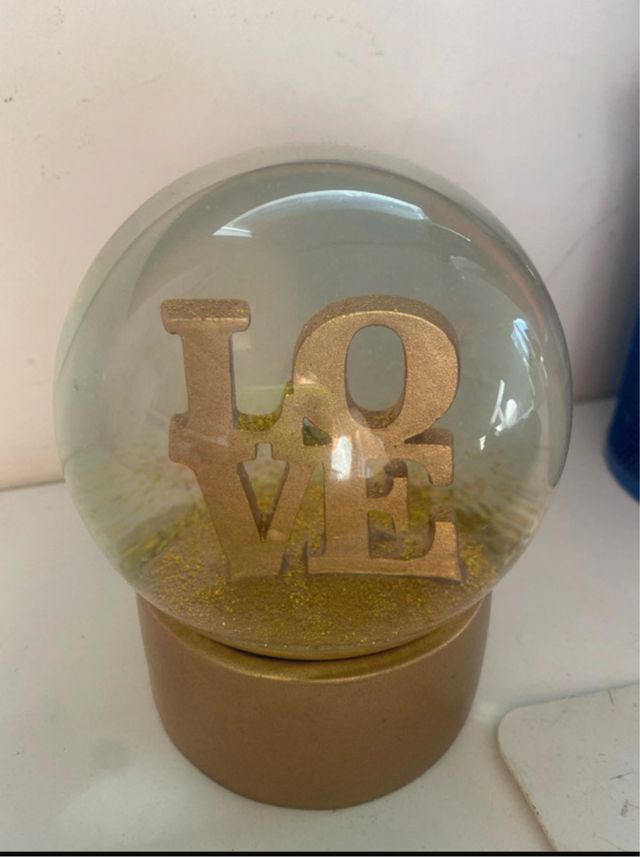 Esfera Nieve Decorativa LOVE